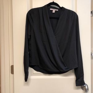 Forever 21 silky black blouse